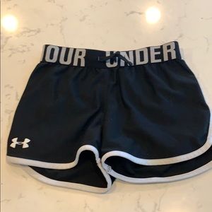 Black under armour shorts!